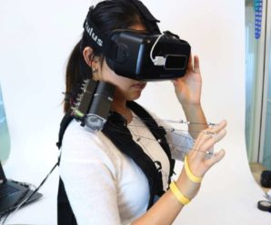 Feelings of touch in virtual reality without gloves